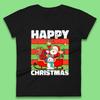 Christmas Santa Claus And Friends On Sleigh Ride Womens T Shirt Mens Tops Tees Unisex