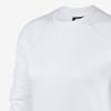Nike Women's Solid Color Crew Neck Long Sleeve Sweatshirt in White