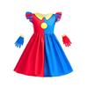 Girl Clown Digital Circus Dress Up Clothes Pomni Cosplay Costume
