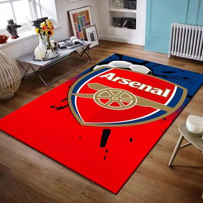 Arsenal Logo Design Rug Non-slip Rug Suitable for Living Room and Bedroom Sofas
