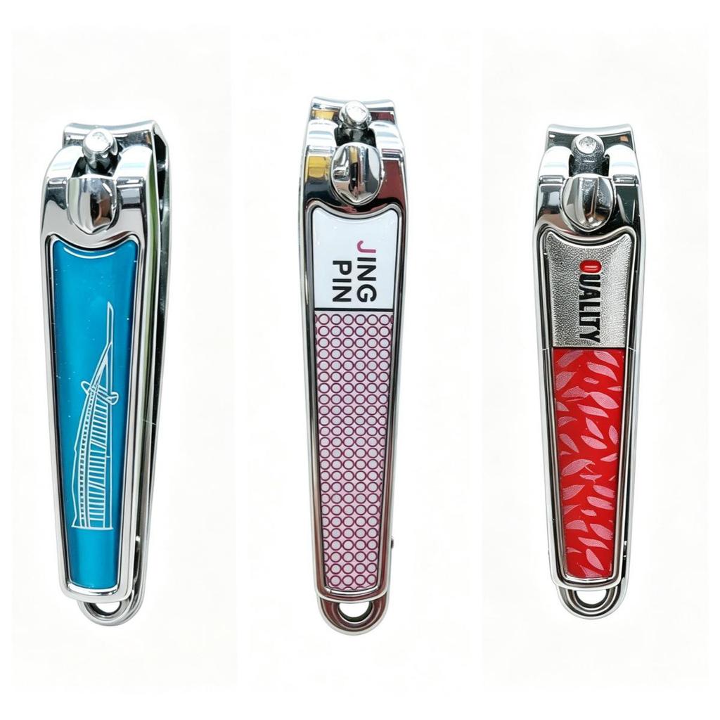 Large Straight Cut Angled Nail Clippers and Scissors for Home Manicure/Pedicure