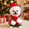 2Pcs/Set Warm Pet Neck Warmer Winter Cat Scarf Hat Cozy Dog Bandana Scarf for Small Dogs