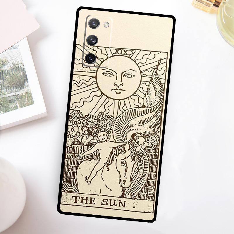 

Tarot Card Astrology Sun Moon Case For Samsung Galaxy S24 S23 S22 Ultra S21 S20 FE Note 10 Plus Note 20 S8 S9 S10 Cover Galaxy S9
