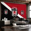Beşiktaş Wall Tapestry Aesthetic Wall Hanging Printed Fabric Blanket Decorative Tapestries for Bedroom Living Room Home Decor