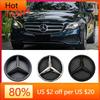 2025 Hot For Benz AMG Silver And Black OE Style Front Grill Star Emblem Chrome Logo Badge Fit For Mercedes Benz E200 E250 E300 E
