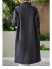 Women's Double-Faced 100% Wool Extra Long Loose Overcoat with Suit Collar