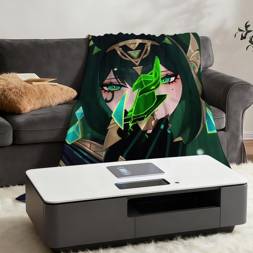 Genshin Impact Nefer Decke Überwurf Super Gemütlich Plüsch Wohnzimmer Sofa Couch Kindliche Geburtstagsgeschenke