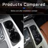 Carbon Fiber Interior Water Cup Holder Panel Cover Trim For Q7 2016-