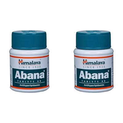 Abana Tabletten Flasche mit 60 Stück pro Packung mit 2 zur Herzgesundheit und zur Unterstützung eines gesunden Cholesterinspiegels