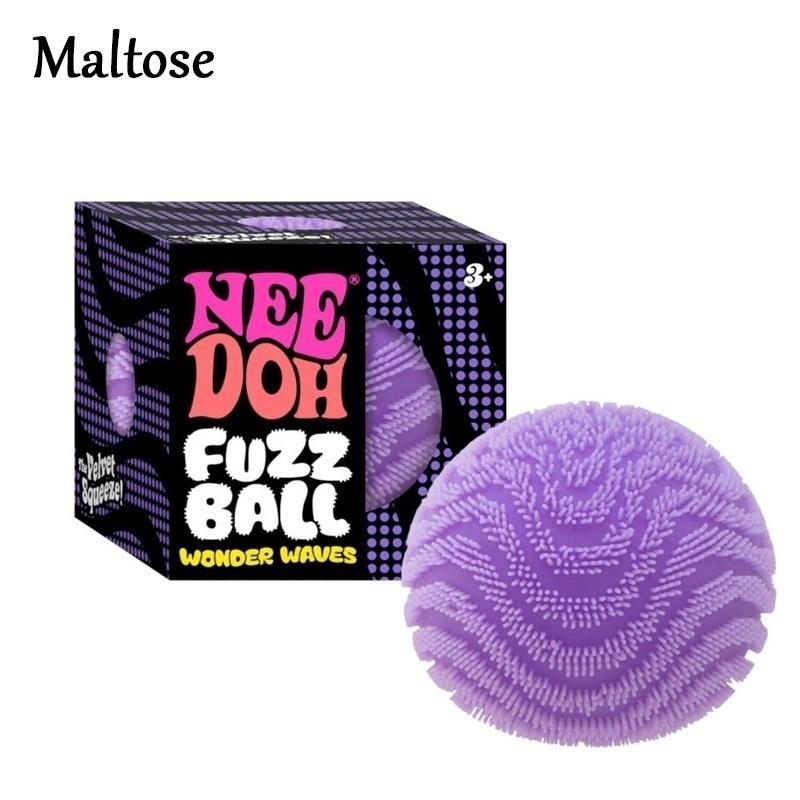 Needoh Fuzzy Spiky Fuzz Squishy Squeeze Ball Complete Set Anti Maltose Stress Anxiety Relief Vent Decompression Sensory Play Toy