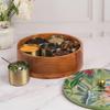 Wooden Spice Organizer, Wooden Masala Box (Green),  Nestroots