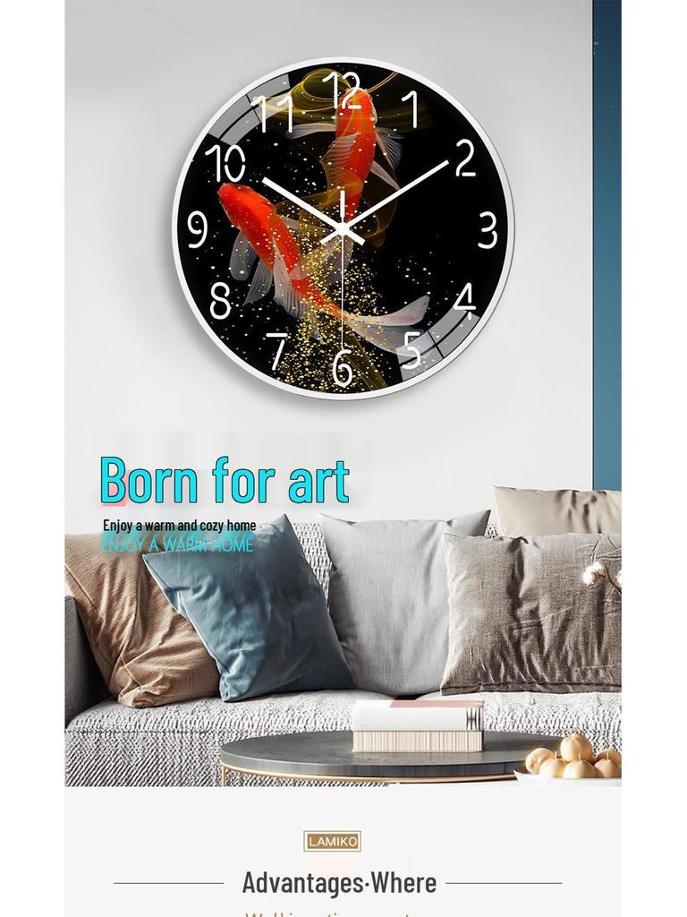 8" (20cm) Nordic Light Luxury Silent Wall Clock for Living Room or Bedroom