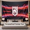 Custom Name Text Tapestry Ipswich Town Personalized Polyester Wall Tapestry For Bedroom And Room
