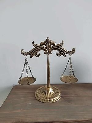 Nordic Iron Balance Ornaments Office Decor Gift for Friends Metal Gifts Study Desk Retro Pure Handmade Daily Craft Decoration