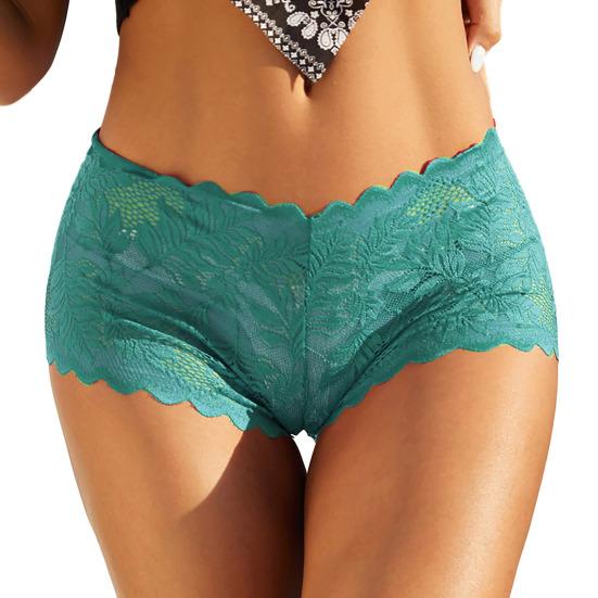 Dames kanten slip met uitgesneden design - Middelhoge taille, Zacht en ademend