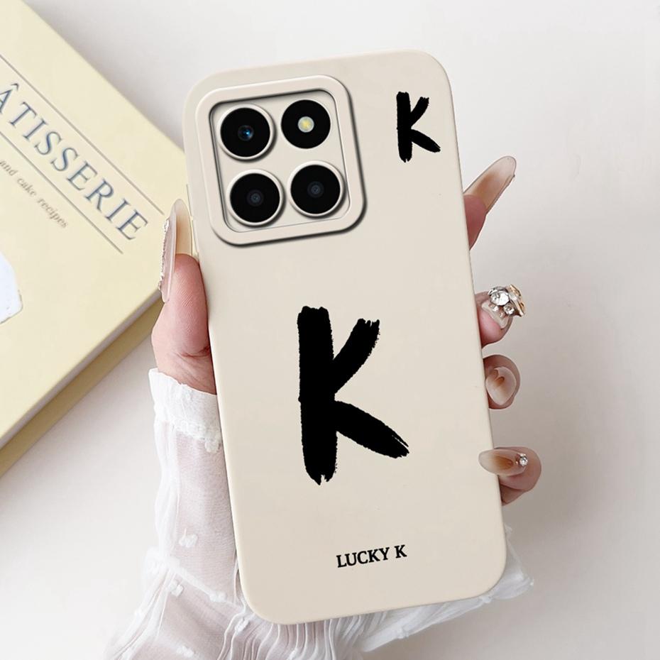 New Fashion Letter Phone Case For Honor X6a Plus HonorX6a Soft Silicone Shockproof Cover For Honor X6a X 6a Plus Cases Bumpers