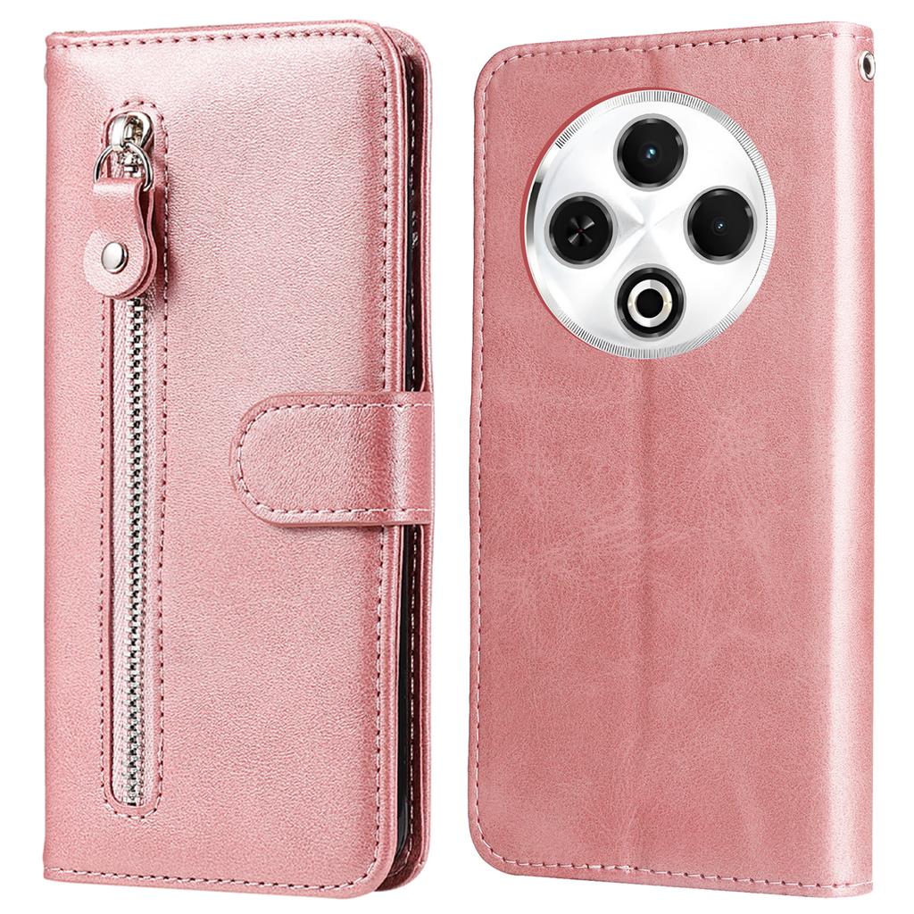 For TECNO Spark 30 4G Case Zipper Wallet Calf Texture PU Leather Phone Cover
