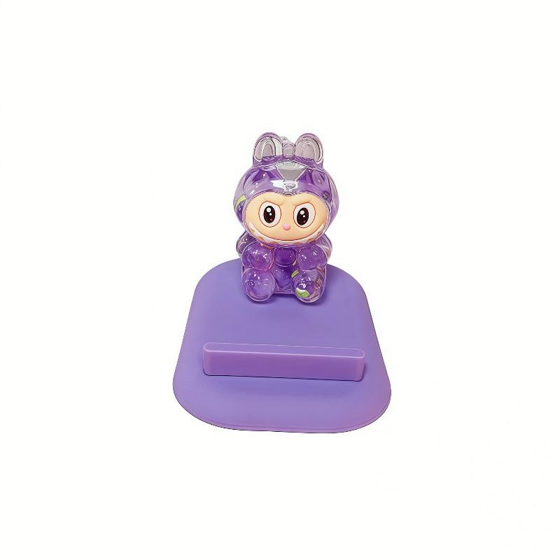 Cute Oil Cartoon Floating Quicksand Bottle Rabbit Mobile Phone Holder Desktop Ornament