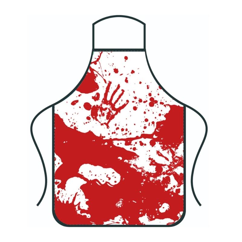 

Frightening Adult Apron with Blood Splatter Halloween Party and Cooking Costume Horror Clothing for Pranks and Cosplay 1