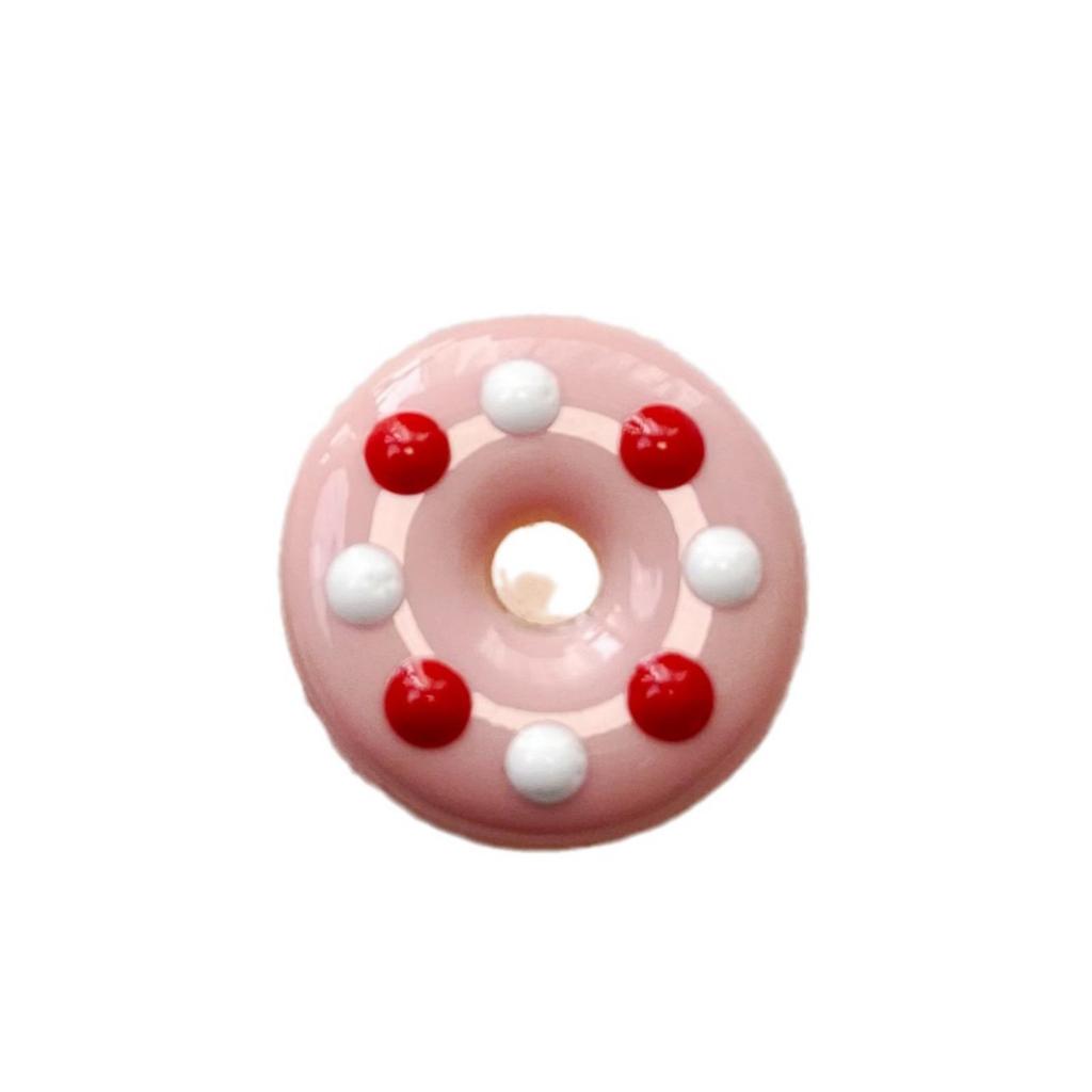 Macaron Colored Sweet Donut Glass Beads for DIY Handmade Bracelets