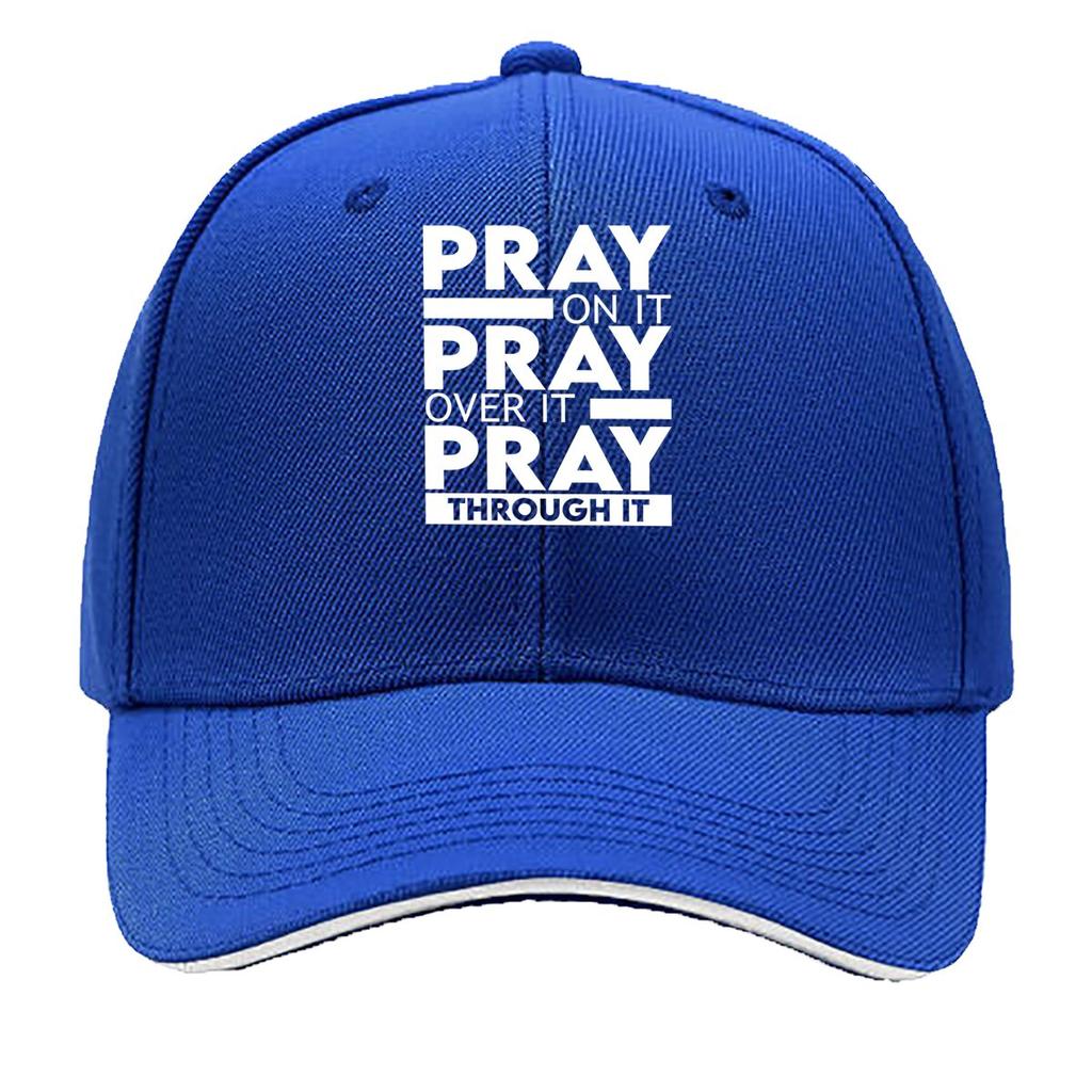Faith Text Baseball Cap with Religious Scripture Lightweight for Running Outdoor Church All Sandwich Baseball Cap