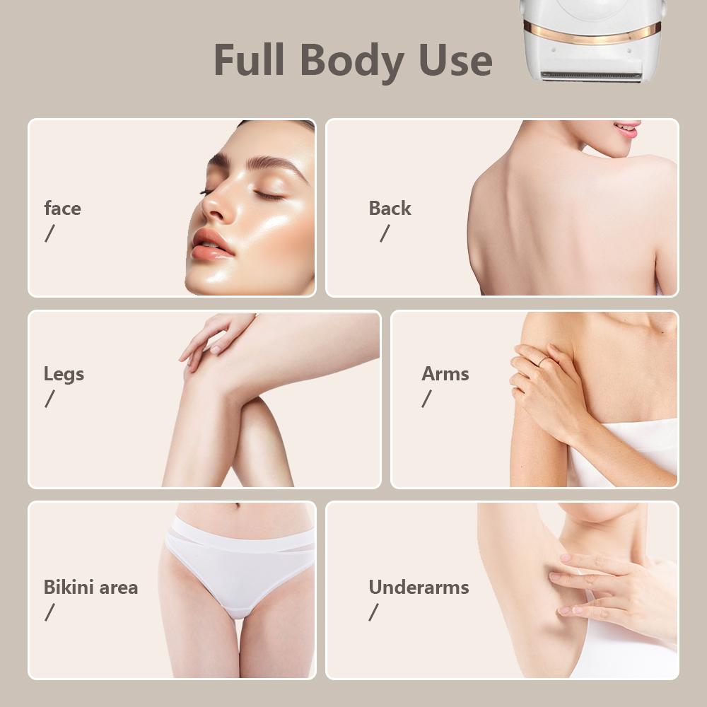 Electric Shaver for Women Facial Hair Removal Painless Shaving Razors Body Trimmer for Underarm Arm Hands Leg Bikini Epliator