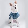 Autumn Winter Cotton Western Boy Blue Thicken Soft Comfortable Pet Clothes Warm Coat Clothing for DogsL