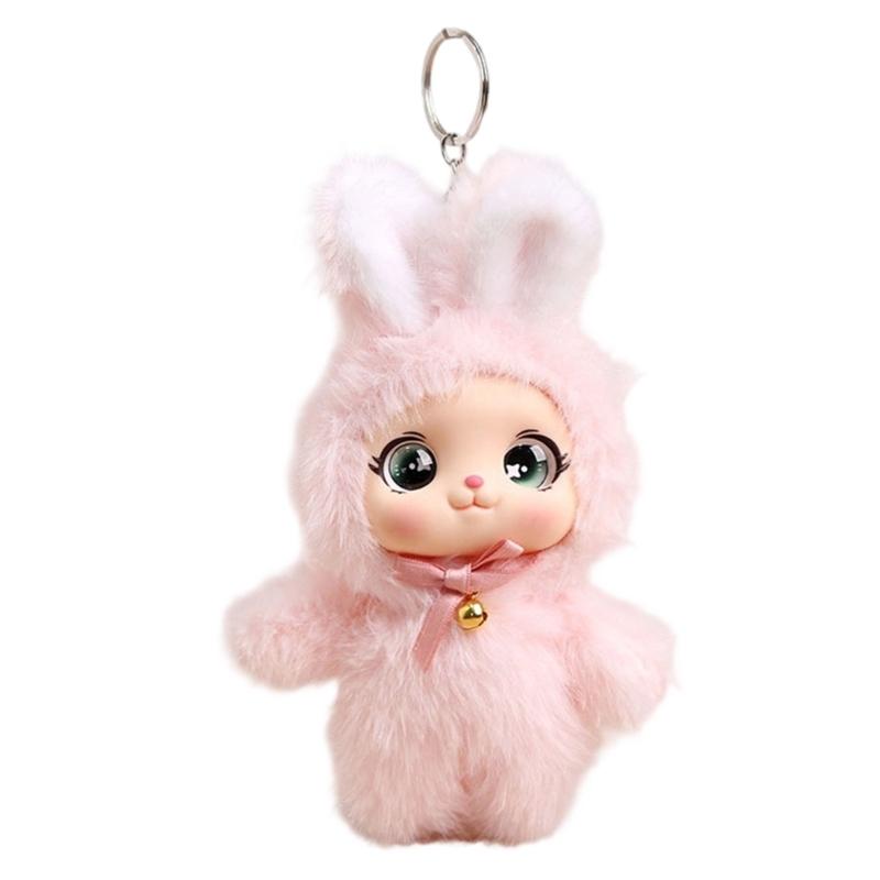 Cartoon Soft Doll Keychain With PP Cotton Filling For Keys Bags And Backpacks Multiple Color Trendy Car Decoration