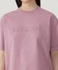 COVERNAT WOMAN Oversized Pigment Copper Logo T-Shirt Magenta