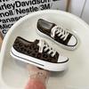 Damesko i lerret Dame Mote Sommer Casual Sneakers Student Fritidssko Høy Topp Dame Vulkaniserte Sko
