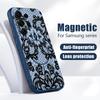 Retro Mandala Flower Pattern Case For Samsung S26 Edge S25 FE S24 Plus S23 S22 Ultra A15 A16 A17 A35 A36 A37 A54 A55 A56 A57 5G Magnetic Matte Cover