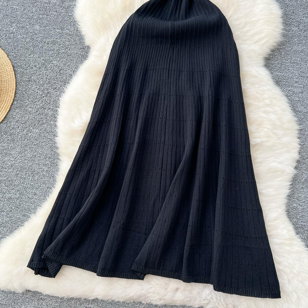 Summer Women Elegant Short Sleeve Denim Patchwork Knitted Sweater Long Midi Party Dresses
