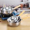 Yicang Wooden Handle Stainless Steel Yukihira Pot