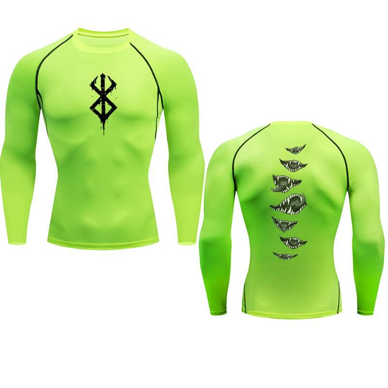 Anime 2D Print Quick-Dry Men's Sports T-Shirt: High Stretch, Tight-Fitting Fitness Wear