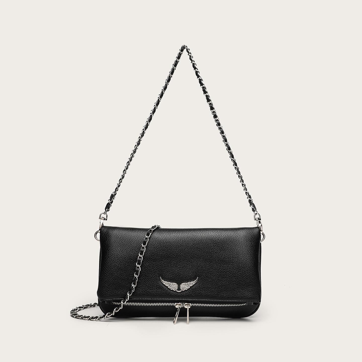 The BAY Franse Klassieke Echt Lederen Kleine Crossbody Tas - Europese & Amerikaanse Mode