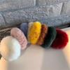 Soft Fluffy Plush Hair Scrunchies For Women Multi Colors No Tug Design For Daily Wear Party Styling