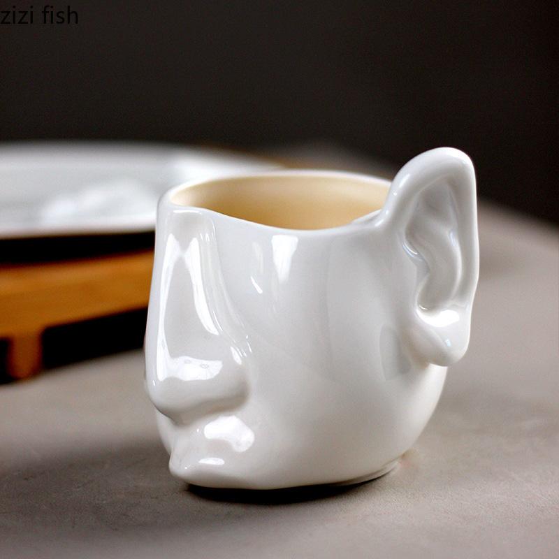 Bone Porcelain Kissing Mug and Dish Set Afternoon Tea Coffee Cup Creative Latte Cup Milk Cup Beverage Mug Home Water Cups Teacup
