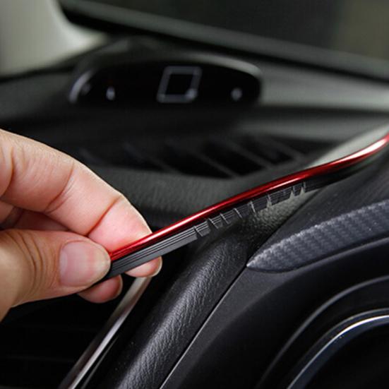Moulding Trim Super Elasticity Direct Replacement Wear-resistant Electroplating Flexible Decorate Waterproof DIY Car Interior Moulding Trim Decorative