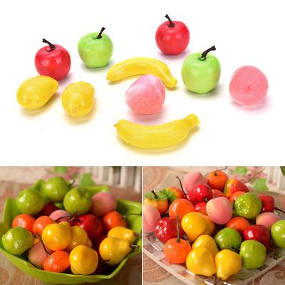 10Pcs Artificial Decorative Plastic Fruit Home Decor Garden House Kitchen,
