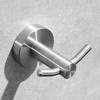 Black 304 Stainless Steel No-Drill Coat & Hat Hook for Bathroom or Entrance