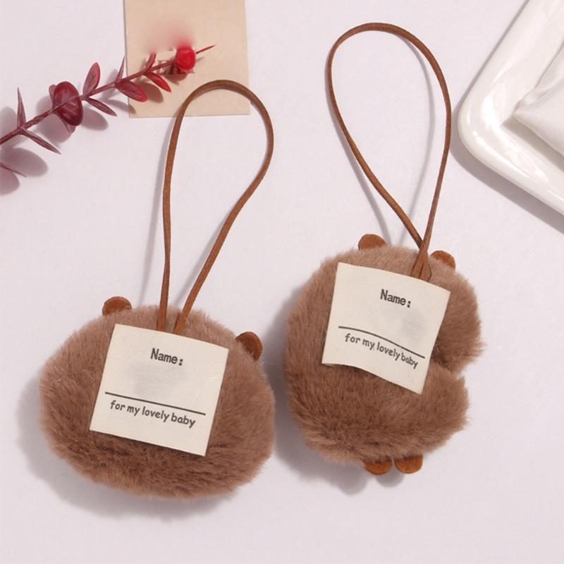 Cute Capybara Toy Keychain Charm Adorable Backpack Pendant Soft and Delicate Handmade Name Ornament for Bags Keychains