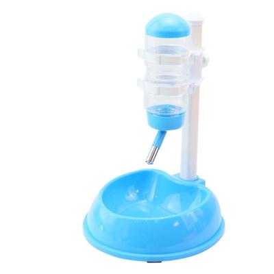 Liftable Pet Water Dispenser Adjustable Hanging Kettle Automatic Pet Drinker Non-slip Bottom Space-saving 2 In 1 Cat Food Bowl