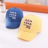Ricamo Lettera Cappello da Baseball per Bambini Cappellino con Visiera Parasole Coreano per Bambini Tinta Unita Cappellino a Lingua d'Anatra per Bambini Visiera Parasole per Esterno per Bambino Bambina