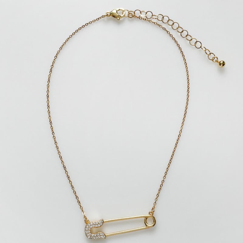 August Harmony Safety pin necklace (2color)