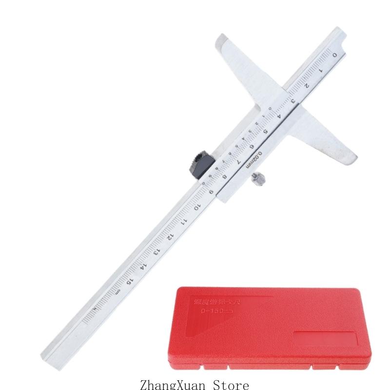 0-150mm Vernier Caliper Portable Depth Vernier Caliper Measuring Tool Micrometer 3XUF