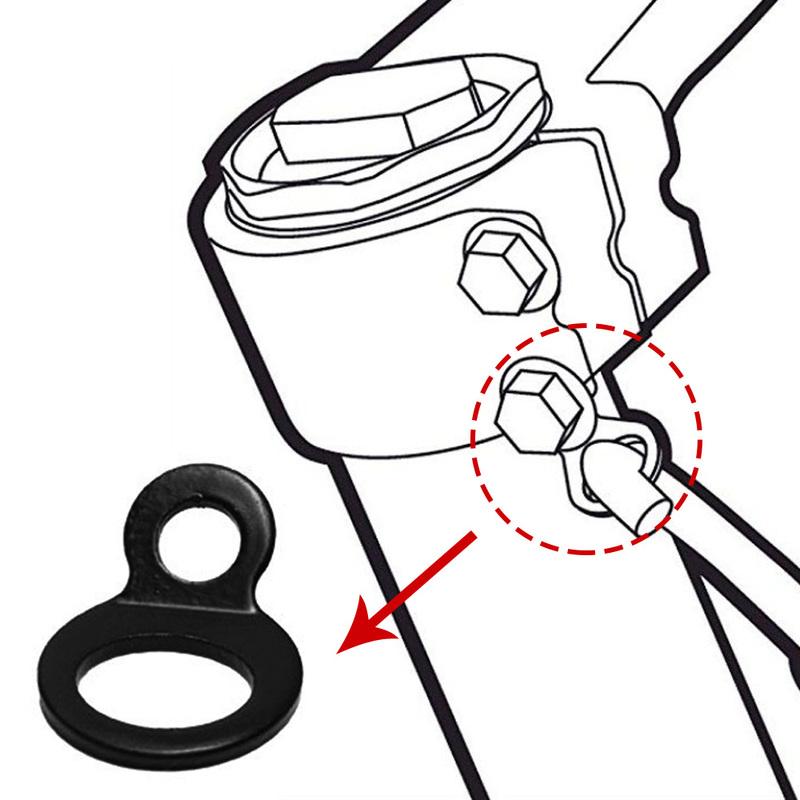 2x Motorcycle Tie Down Strap Stainless Steel Multi-Purpose Strapping Hook Rings For Dirt Bike ATV UTV Trailers Truck Accessories