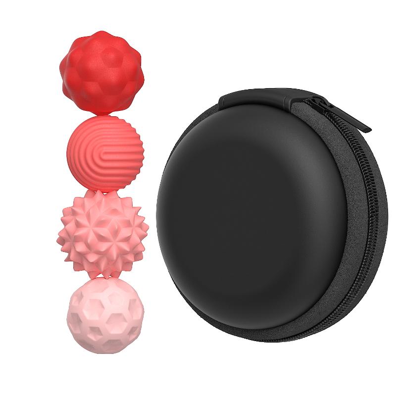 

4/8Pcs Magnetic Educational Toys Anti Stress Relief Toys Fidgeting Antistress Anxiety Sensory Toy Magnet Balls For Adult Kids 4pcs червоний