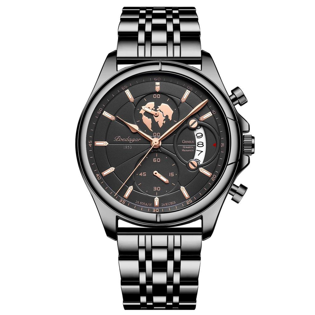 Swiss Waterproof Multifunctional Luminous Men's Fashion Wristwatch