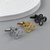 Men's Chinese knot cufflinks, high quality shirt suit buttons, stainless steel gold plated, jewelry for formal occasions