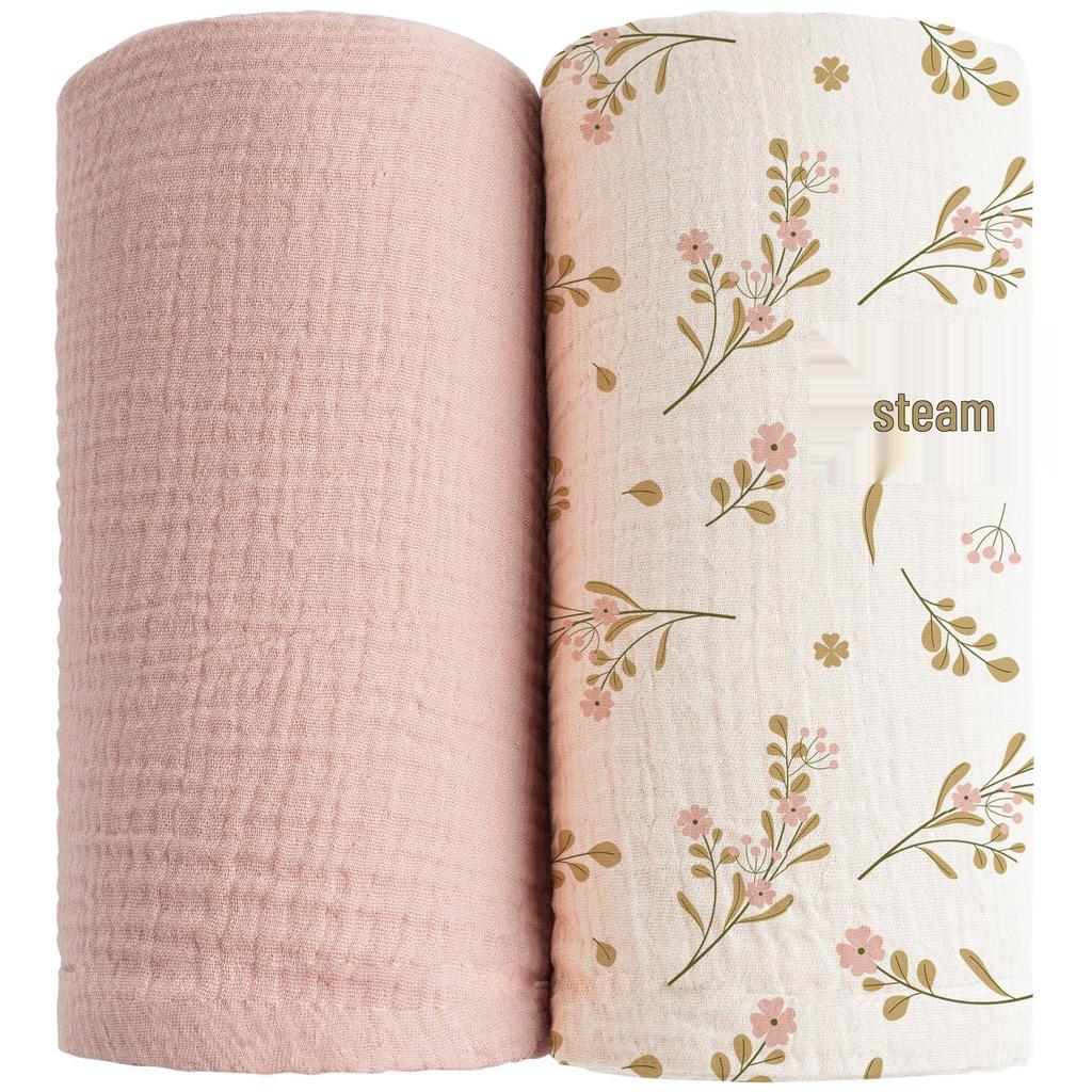 Newborn Muslin Swaddle: Soft, Breathable Blanket for Wrapping, Burping & Bathing - Perfect Baby Gift